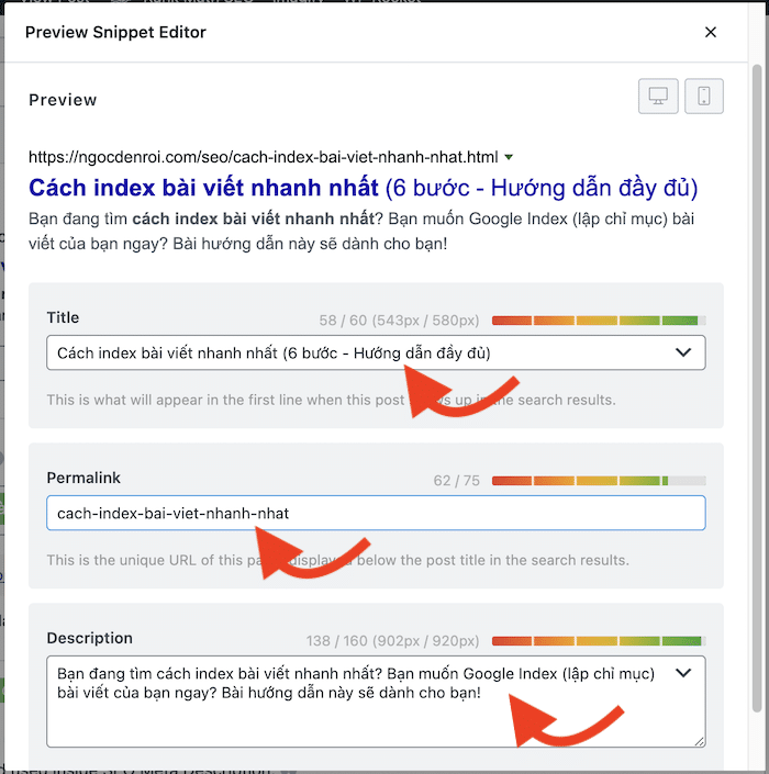 Huong dan cach google index bai viet